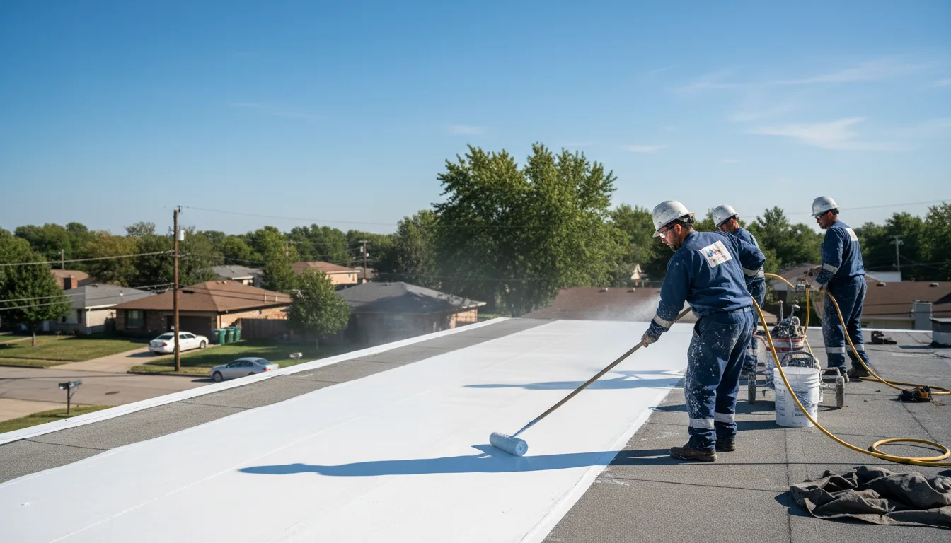 Commercial roof coating in Cissna Park, IL near me